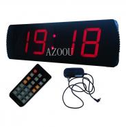 Large 4-Inch 4-Digit LED Red Digital Clock Race Timing Running Marathon Timer with Count Down/Up Timer